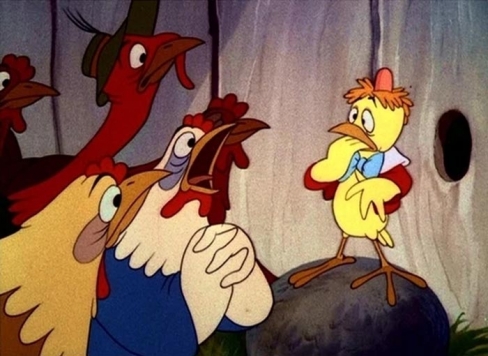 Reiz kādā vistu kūtī&hellip; Chicken Little, meli, bailes un mēs